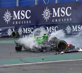 F1: Bortoleto se envolve em acidente na sprint em São Paulo