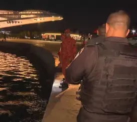 Identificado homem que caiu com carro na Baía de Guanabara