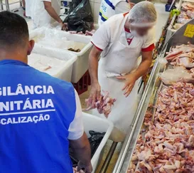 Mais de meia tonelada de carnes descartadas em supermercado de SG