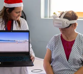 Pacientes no Rio ‘viajam’ para a praia sem sair do hospital