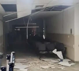 Teto de ambulatório desaba em hospital de Niterói