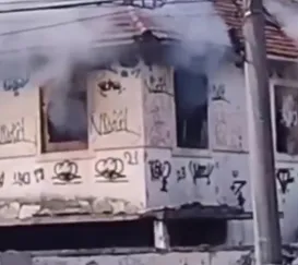 Vídeo: incêndio atinge casarão abandonado em Niterói