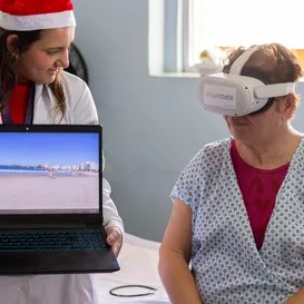 Pacientes no Rio ‘viajam’ para a praia sem sair do hospital