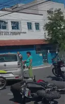 Imagem ilustrativa da imagem Acidente entre carro e moto no Centro de Niterói
