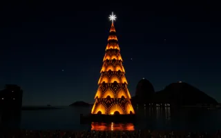 Imagem ilustrativa da imagem Árvore de Natal flutuante de volta no Rio