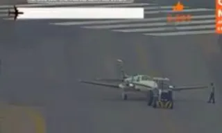 Imagem ilustrativa da imagem Avião derrapa na pista e fecha aeroporto no Rio