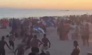 Imagem ilustrativa da imagem Baderna, drogas e lixo preocupam banhistas em Macaé; vídeo