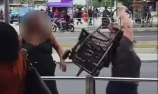 Imagem ilustrativa da imagem Compra de carnes acaba com confusão em Niterói; vídeo