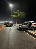 Imagem ilustrativa da imagem Empresário tentou agredir vítimas após causar acidente em Niterói