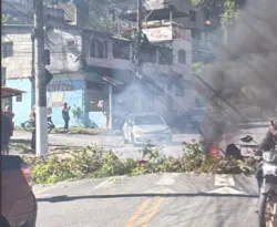 Imagem ilustrativa da imagem Protesto fecha importante rua que liga Niterói e São Gonçalo
