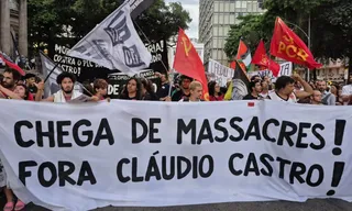 Imagem ilustrativa da imagem Protesto no Rio pede impeachment de Cláudio Castro