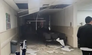 Imagem ilustrativa da imagem Teto de ambulatório desaba em hospital de Niterói