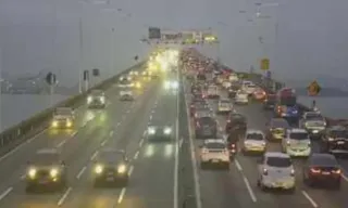 Imagem ilustrativa da imagem Trânsito lento na Ponte após protesto na Niterói-Manilha