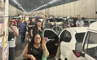 Imagem ilustrativa da imagem Túnel Rebouças fecha após carro pegar fogo