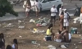Imagem ilustrativa da imagem Vídeo: lixo e desordem pós-réveillon na Zona Sudoste do Rio