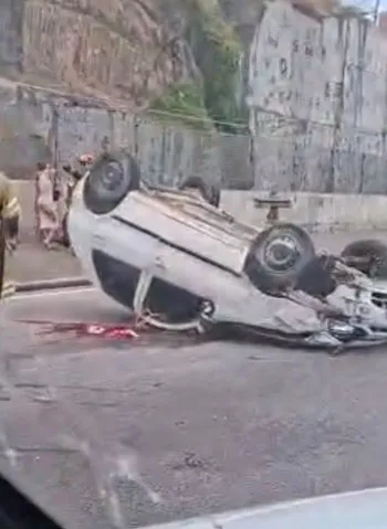 Grave acidente deixa feridos na Avenida do Contorno, em Niterói