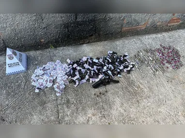 A substância apreendida foi encaminhada para a Cidade da Polícia