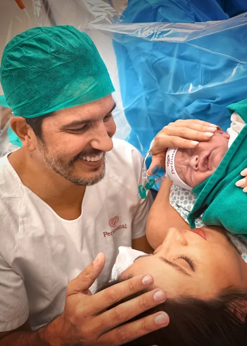 Getúlio Vargas ao lado da esposa Izabel Barbosa e do filho Francisco