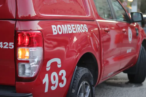 O Corpo de Bombeiros já encontrou a vítima sem vida no local