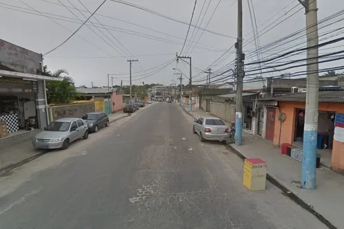 Local onde a vítima foi baleada e socorrida