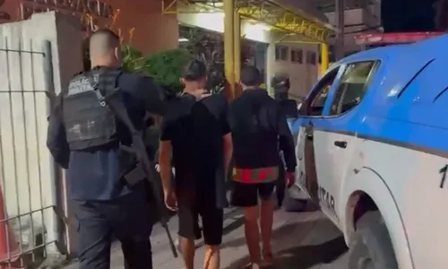 Os criminosos se renderam sem ferimentos