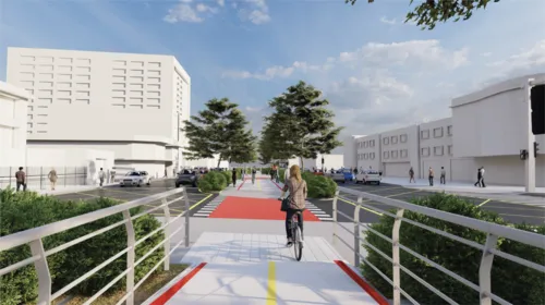 A ciclovia ligará o Hospital Municipal Getulinho ao Ponto Cem Réis