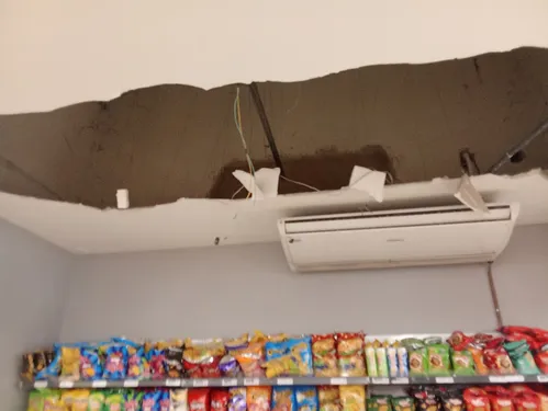 Felizmente, não houve feridos no incidente