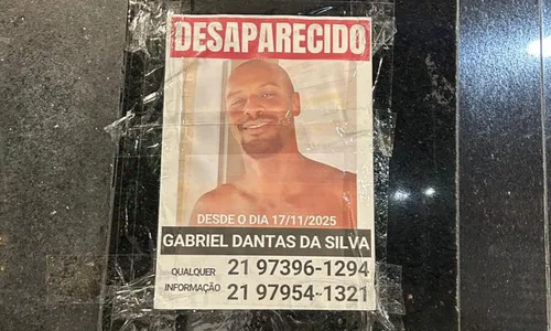 Para localizá-lo, a família tem colado cartazes em Niterói e São Gonçalo, pedindo informações sobre seu paradeiro.