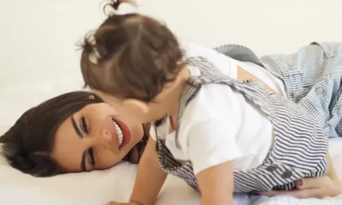 Amanda Kimberlly e sua filha, Helena