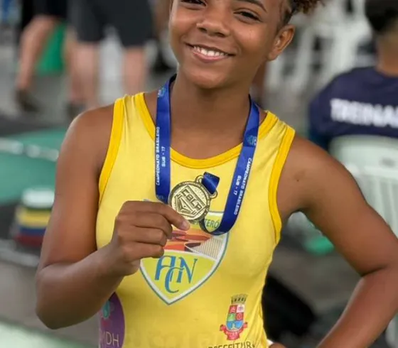 Atleta de Niterói de 13 anos é campeã brasileira de modalidade olímpica