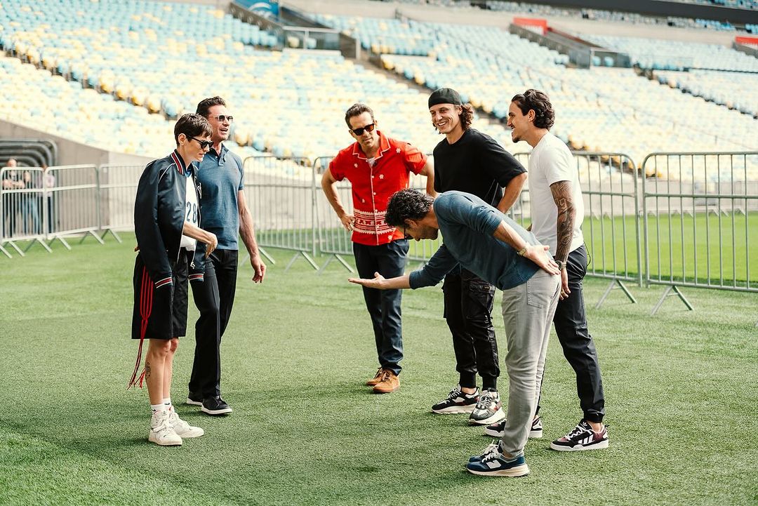 Astros de Hollywood jogam bola com Pedro e David Luiz