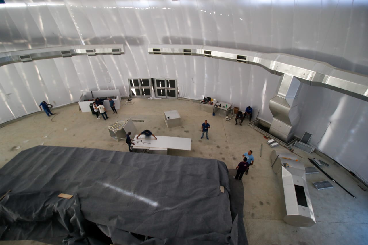 Entramos! ENFOCO mostra como ficou tenda evangélica de Niterói