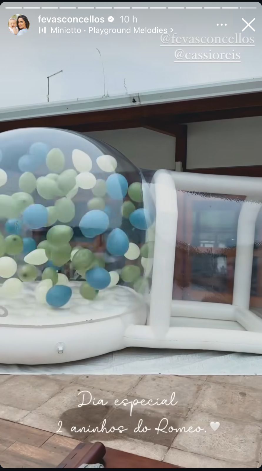 Festão! Casal de atores encanta fãs em aniversário do filho