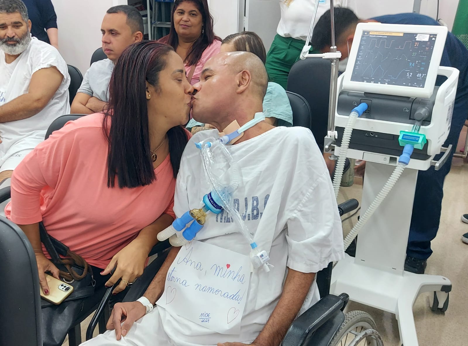 Pacientes puderam aproveitar com o par romântico