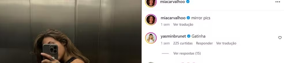 Influenciadoras trocaram elogios nas redes sociais