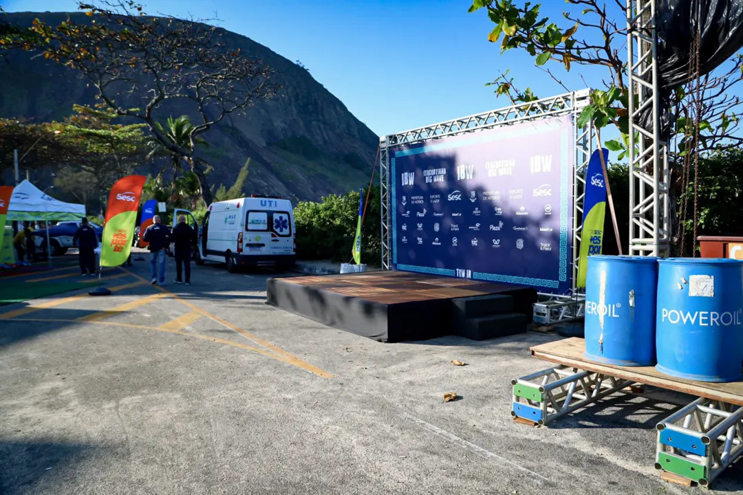 Área recreativa montada no 'Itacoatiara Big Wave 2024'