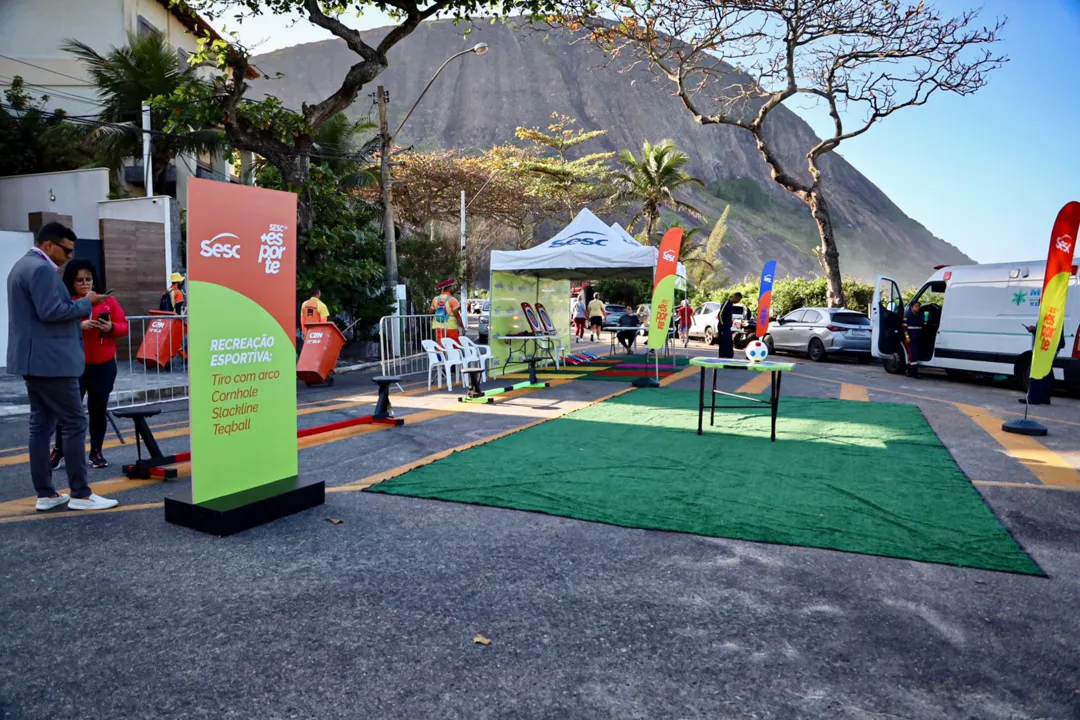 Área recreativa montada no 'Itacoatiara Big Wave 2024'