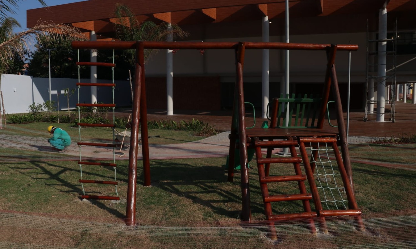 Detalhes do novo espaço de lazer