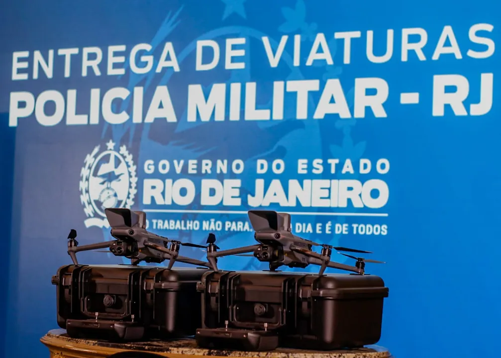 38 viaturas e 24 drones foram entregues para a Secretaria de Estado de Polícia Militar