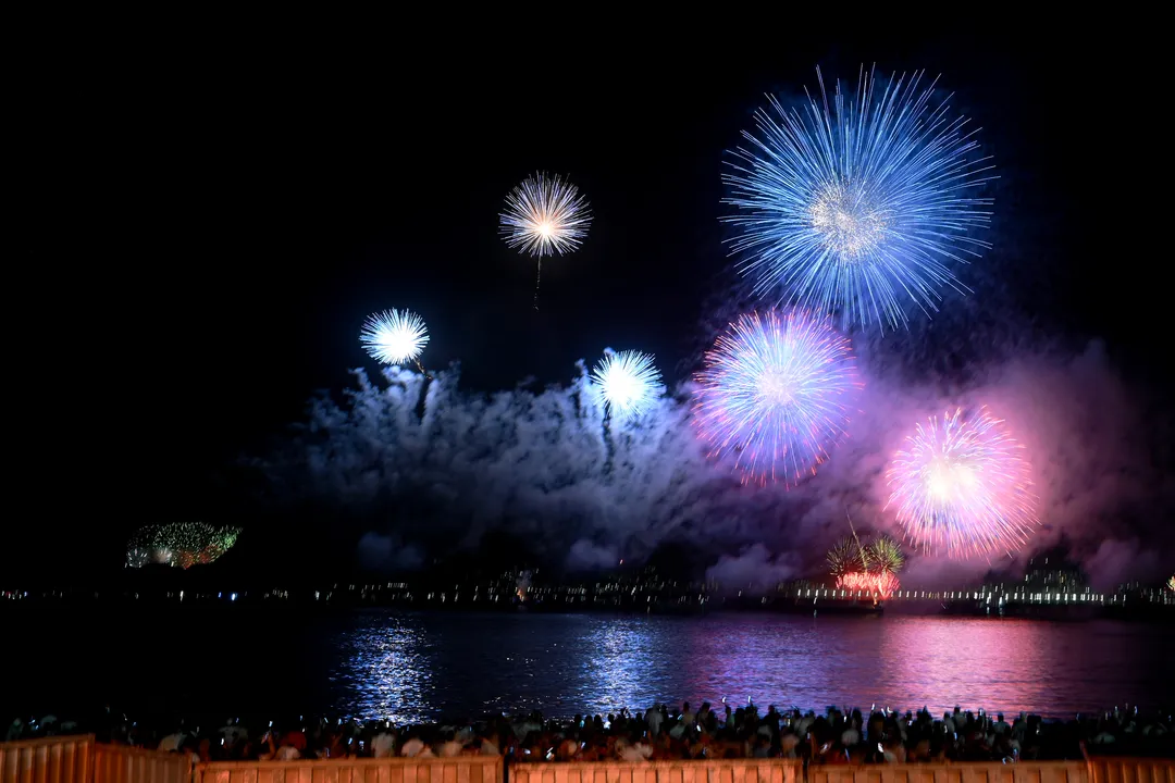 Fogos duraram 20 minutos