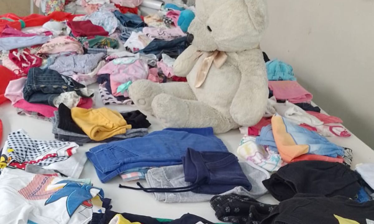 Doação de roupas é um dos destaques do evento