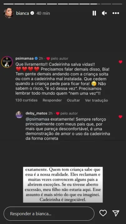 Bianca Andrade recebe alta após acidente: 'Não canso de agradecer'