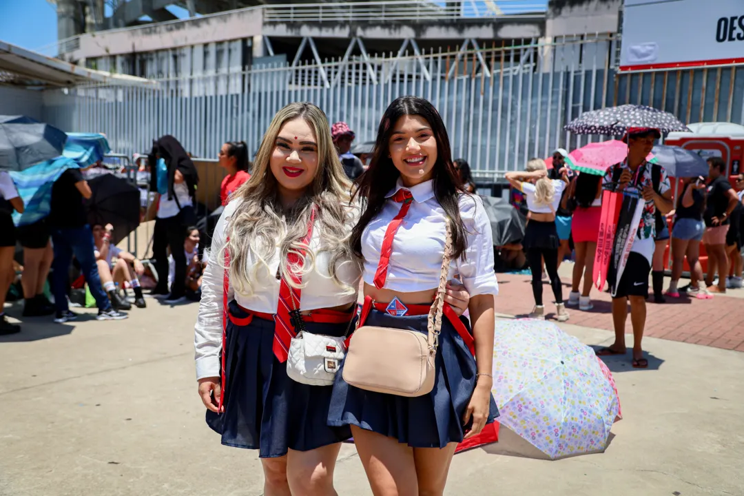 Amigas vieram de Aracaju para o show no Rio