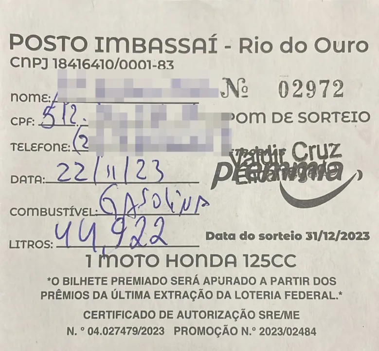 Clientes sortudos ganham motos 0km na rede de postos Imbassaí