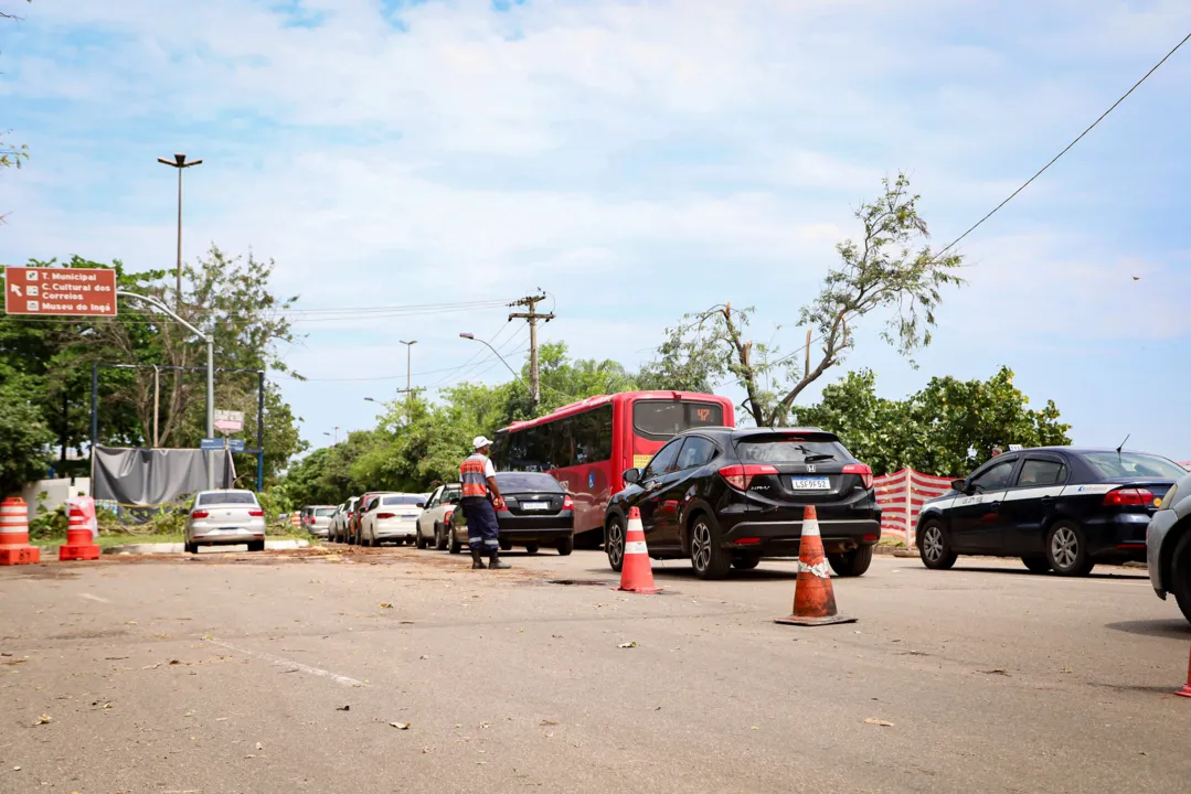 Trânsito ficou complicado na cidade