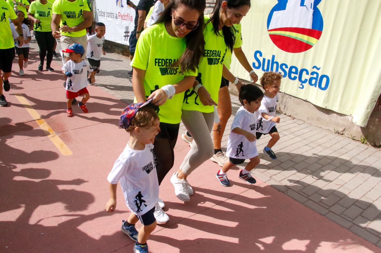 Crianças de até 6 anos correram 400 metros