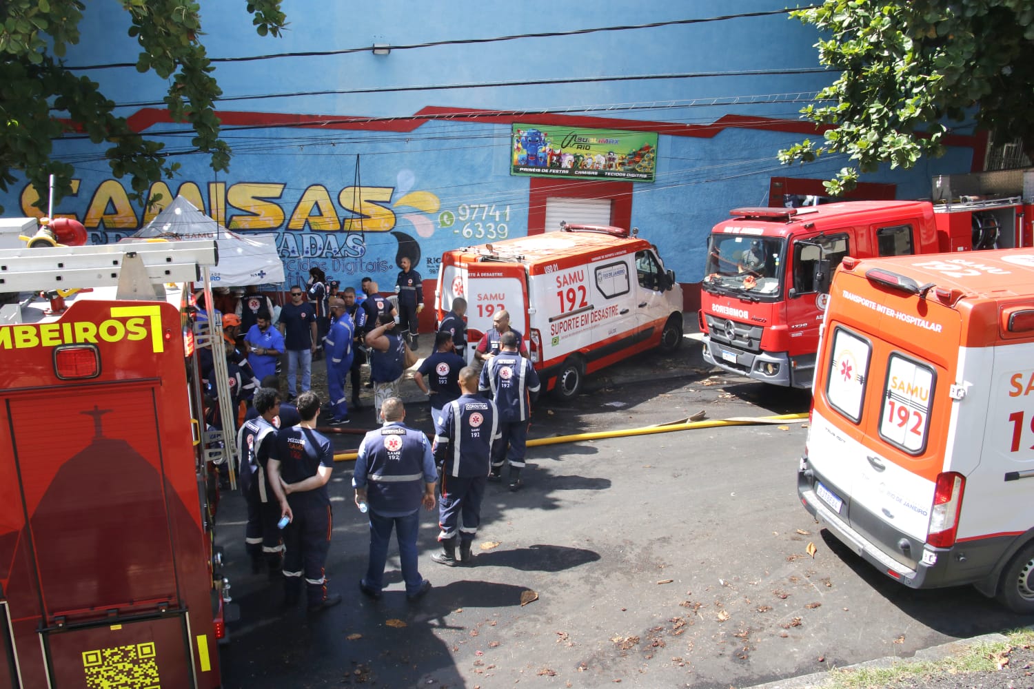 Incêndio aconteceu em fábrica de confecção de fantasias
