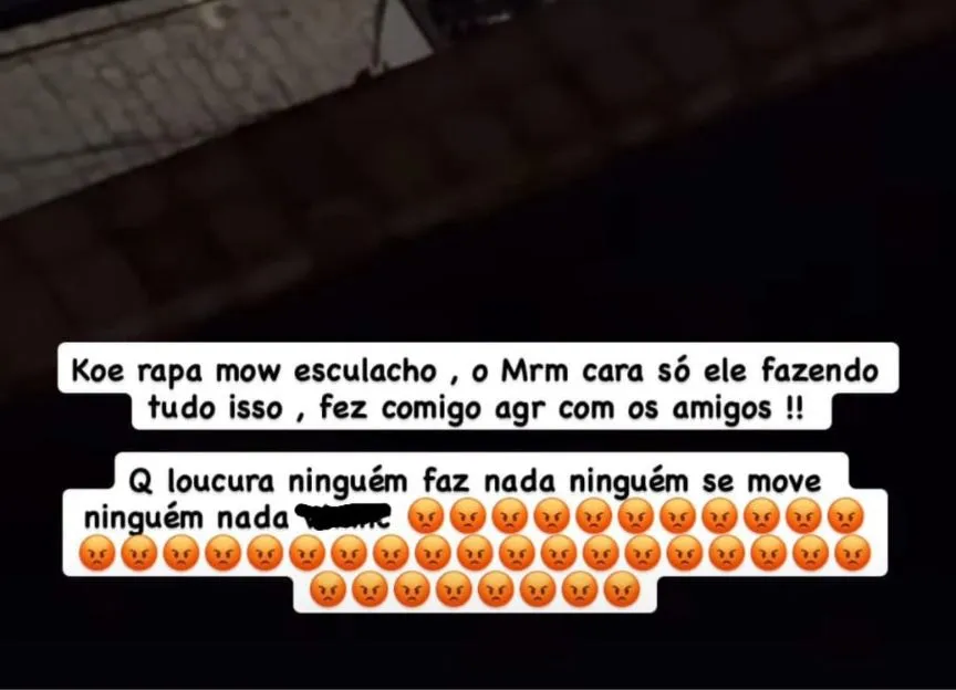 MC Poze desabafou no Instagram