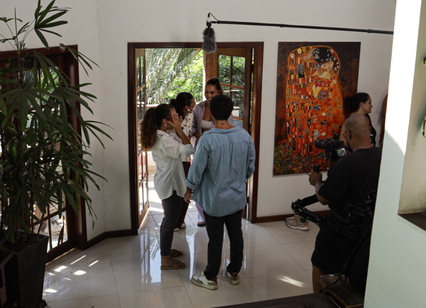 Bastidores da websérie 'Nós Três'