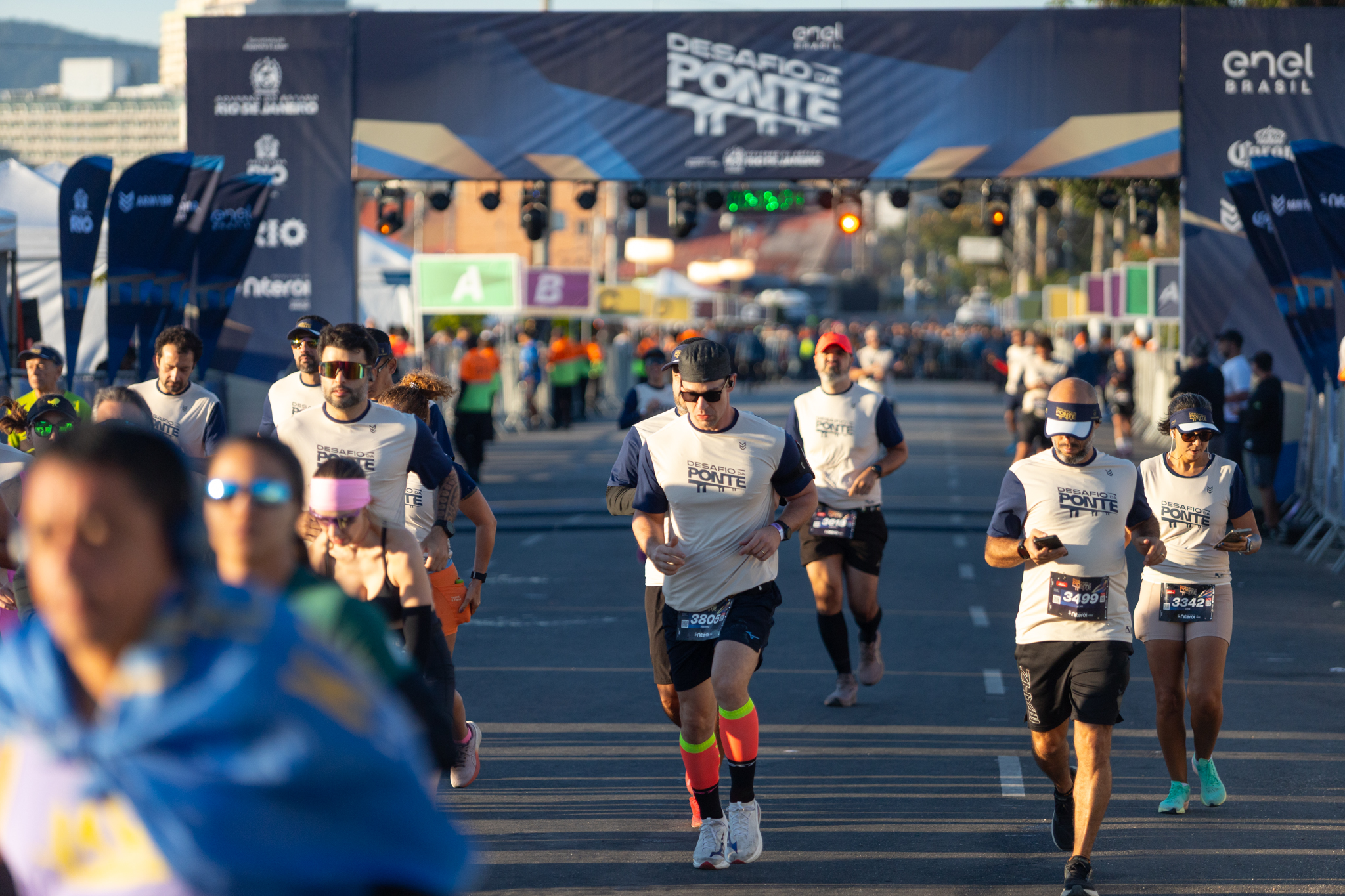 A pista foi divida entre veteranos e novatos